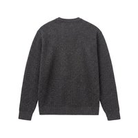 Herren Herbst Langarm Rundhals Henley Pullover mit Knopfleiste Strickpullover Lässig Große Größen Plus Size Oversized Relaxed Fit