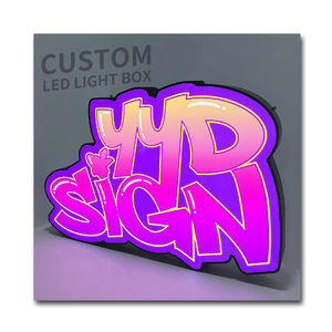 Yydsign Factory Custom Shop Backlit Outdoor Dubbelzijdig Business Muur Logo 3d Brief Teken Led Reclame Lichtbak