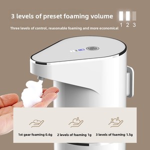 เครื่องจ่ายสบู่โฟมอัตโนมัติคุณภาพสูงแบบติดผนังสำหรับใช้ในบ้าน - Product Image 5