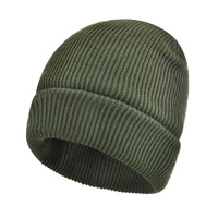 Bonnet en tricot côtelé doublé polaire imperméable, bonnet d'hiver chaud coupe-vent à revers pour hommes et femmes, idéal pour le ski et la randonnée en extérieur
