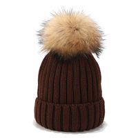 2025 hiver chaud bébé tricot chapeau avec Double Pom Pom Cachmier bonnet pour enfant en bas âge 3D brodé hiver accessoire