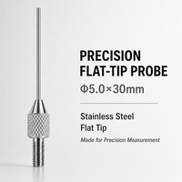 Sonde à pointe plate en carbure de tungstène SD0.5X30mm, filetage M2.5, pièce de rechange pour stylet de mesure d'indicateur de précision pour micromètre