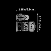 Alat Template Embossing Logam Mini DIY untuk Scrapbooking, Pembuatan Kartu, dan Dekorasi Kerajinan Album Foto