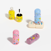 Flacon en verre vide de 12 ml pour vernis à ongles, laque, gloss ou gel, couleur personnalisée, emballage de luxe