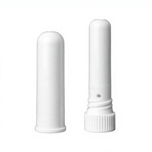 Tube inhalateur nasal vide en PP avec mèche en coton, jetable, pour aromathérapie, huiles essentielles et bâtonnet inhalateur personnel - Product Image 1
