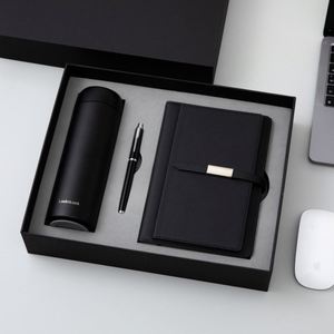Promotional Luxury Gifts Item Note <b>Book</b> Business Thermos Cup Customizable Notebook Gift Set With Pen and Bottle - Product Image 4