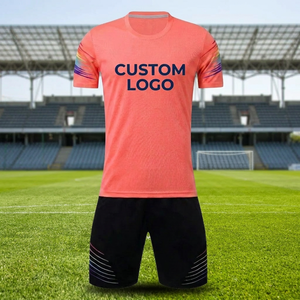 Soccer Uniform New Design Wholesale <b>Personalised</b> High Quality 100% Polyester Breathable Men's Solid Letter Short Plus Size - Product Image 1