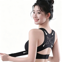 Nouveau soutien-gorge de sport sans couture pour femme, rembourré, push-up, correcteur de posture