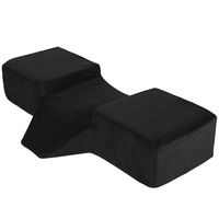 Oreiller en mousse à mémoire de forme noire de nouvelle conception, oreiller pour extensions de cils, oreiller pour lit, pour soins infirmiers, hôtel, camping, soins de la spondylose cervicale