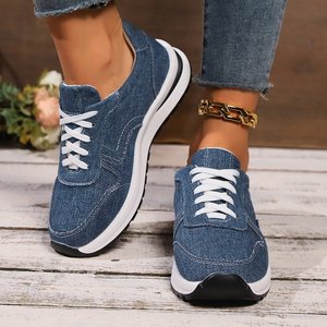 2025 New Fashion Students Breathable Comfortable <b>Canvas</b> Shoes Height Increasing Lace-up Walking Shoes for Autumn/Spring/Summer - Product Image 4