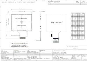 3.5'' IPS 640*480 AI ST7703 HD TFT MIPI LCD module LCD <b>display</b> LCD screen - Product Image 3
