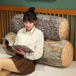 Oreiller en bois de souche d'arbre Sycomore Ginkgo Coussin d'arbre Jouet en peluche avec remplissage en coton PP 50/110cm - Product Image 6
