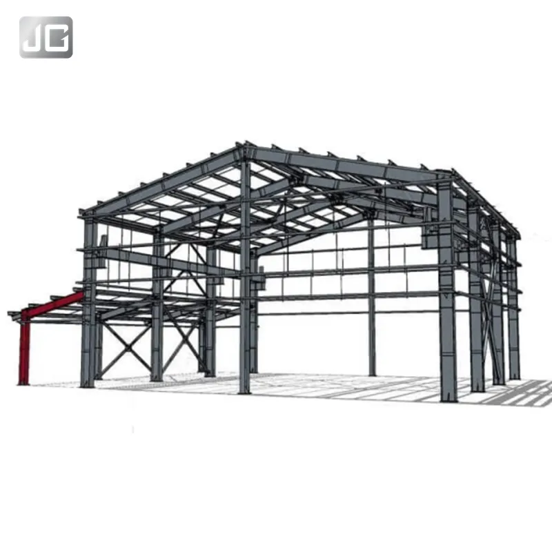 Сборная металлическая рама, строительный ангар, склад, сборная стальная конструкция