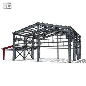 Marco de Metal prefabricado para construcción de Hangar, almacén, estructura de acero prefabricada