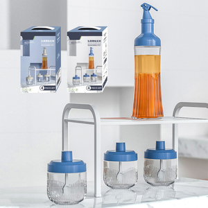 Ensemble de vaporisateurs d'huile de cuisine en verre personnalisable avec couvercle rabattable 500ml et 260ml Préservation de la fraîcheur pour les cadeaux d'affaires - Product Image 1