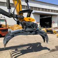 Grappin hydraulique rotatif pour excavatrice de haute qualité pour la préhension du bois de qualité supérieure