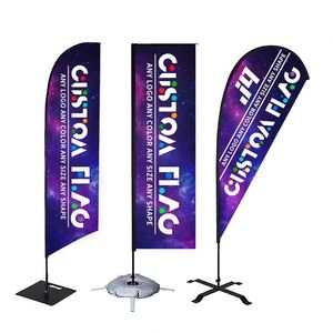 Banderas de Playa Publicitarias Personalizadas al por Mayor, Resistentes al Viento, de Poliéster, para Exteriores, con Diseño Personalizado, Banderas de Plumas Promocionales - Product Image 6