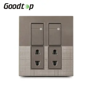 Goodtop-Interruptor de pared y enchufe, 2 + 2, 2021E1