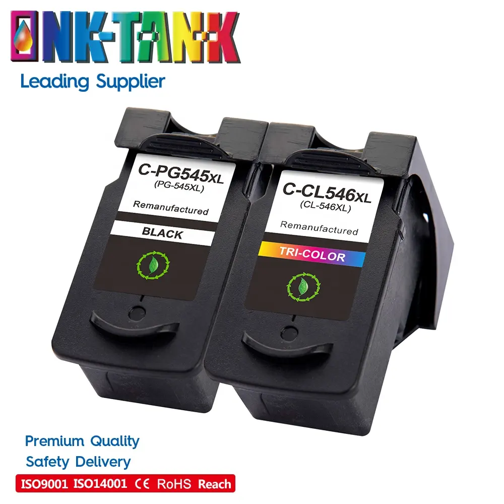 Tanque de tinta PG-545 PG-545XL pg 545 xl pg545xl pg545 CL-546 cl546, cartucho de tinta preto removível para canon pixma mg 2500 ts3350