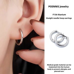 Pendientes <span class=keywords><strong>de</strong></span> pin rectos <span class=keywords><strong>de</strong></span> titanio F136 <span class=keywords><strong>de</strong></span> gran venta, anillos <span class=keywords><strong>de</strong></span> nariz en forma <span class=keywords><strong>de</strong></span> D, joyería para piercing <span class=keywords><strong>de</strong></span> hélice - Product Image 5
