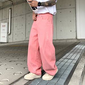 High Street Fashion hommes jambe droite lavé à la <span class=keywords><strong>pierre</strong></span> de haute qualité Jeans Designer personnalisé couteau incurvé pantalon pour hommes - Product Image 5