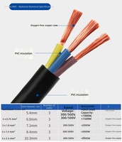 Câble d'alimentation gainé RVV standard national, fil flexible multiconducteur en cuivre pur, cordon d'alimentation pour installation domestique