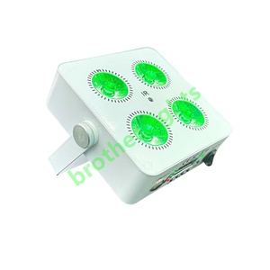 Venta al por mayor 10 piezas X 1 caso 4X18W COB DJ batería PAR luz LED con <span class=keywords><strong>DMX</strong></span> Wifi inalámbrico remoto etapa Uplight RGBWA + UV focos - Product Image 3