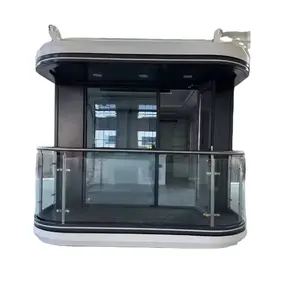 Custom high quality luxury Hotel Modern style capsule Small house Outdoor mobile capsule house with balcony