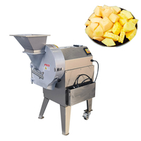Commerciële Elektrische Groentesnijder Machine Met Hoge Snelheid Motor Voor Snel Snijden In Blokjes Aardappelui Tomaat
