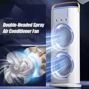 Ventilateur <span class=keywords><strong>de</strong></span> brumisation portable <span class=keywords><strong>de</strong></span> refroidissement en gros d'usine avec lumière 2 en 1 piédestal <span class=keywords><strong>de</strong></span> table <span class=keywords><strong>brumisateur</strong></span> à ultrasons oscillant Mini Ventilador - Product Image 2