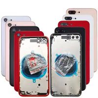 Boîtier arrière pour iPhone XR X XS 11 12 Mini 13 Pro 14 Plus 15 Pro Max avec bouton latéral SIM plateau réparation boîtiers de téléphone portable