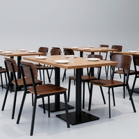Chaise de salle à manger au design moderne, empilable, pour restaurant, extérieur, imperméable, usage commercial pour hôtel