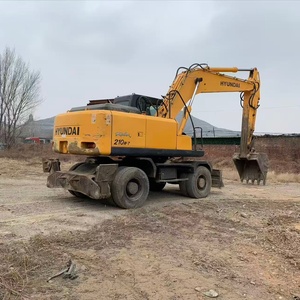 Excavatrice sur roues HYUNDAI 210W-7 d'occasion, 21 tonnes, hydraulique, matériel de construction - Product Image 6