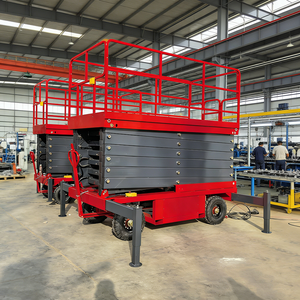 ลิฟท์ยกแบบกรรไกรไฟฟ้า ไฮดรอลิก สำหรับงานบนที่สูง ความสูง 6ม. 8ม. 10ม. 12ม. 14ม. แบบเคลื่อนที่ได้ด้วยตัวเอง - Product Image 4