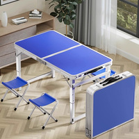 Table pliante moderne en alliage d'aluminium pour l'extérieur - Portable pour le camping, le parc, les pique-niques, la maison et le bureau