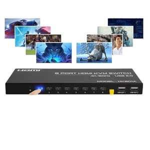 FJ-HK801 FJGEAR 3840*2160/30Hz 8 cổng cắm và chơi HDMI HD Video <span class=keywords><strong>KVM</strong></span> chuyển hướng dẫn sử dụng HDMI2.0 USB2.0 phiên bản <span class=keywords><strong>KVM</strong></span> chuyển đổi - Product Image 5