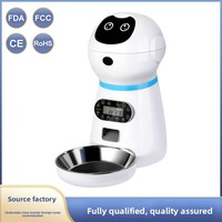 Distributeur automatique de nourriture pour animaux de compagnie 3,5 L, distributeur intelligent de nourriture pour chats, contrôle des portions programmé, enregistrement vocal, double alimentation, infrarouge anti-blocage