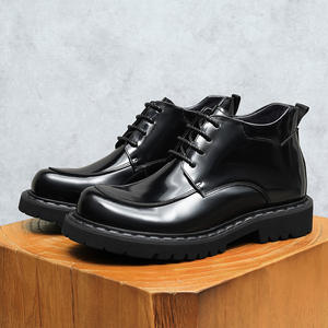 Botas de Trabajo para Hombre, de Cáñamo, con Cordones, Impermeables, Antideslizantes, Estilo Inglés Vintage, con Suela de Goma Cosida a Mano Goodyear - Product Image 3