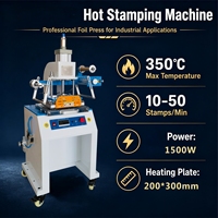 Presse à chaud pneumatique semi-automatique ZONYAN ZY-819D, pression maximale 500 kg, 220 V, nouvelle plaque de gaufrage pour estampage à chaud sur papier