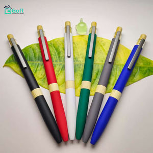 Stylo à bille en bois de bambou écologique 2026, personnalisé, revêtement en caoutchouc, toucher doux, pour la promotion - Product Image 2