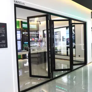 Manufacturers Directly Supply Aluminum Glass Doors To Install Simple Hurricane Folding Doors