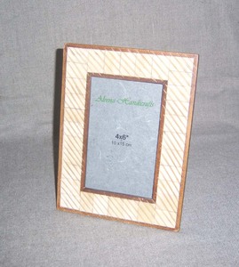Marco de Fotos Moderno y Ecológico con Incrustaciones de Hueso, Hecho a Mano en India, Tamaño Personalizado, Uso en Mesa, Precio Económico - Product Image 2