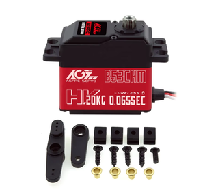 Moteur RC PWM AGFRC B53CHM V2 53g 2uSec à Engrenages Métalliques Double Roulement Sans Noyau 4.8-6V 220° Angle Mécanique Expert Follow Me - Product Image 5