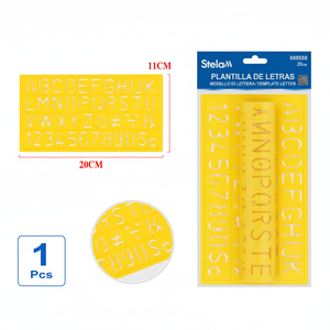 Stencil per Lettere e Numeri Peiyong Modello 689589 per Progetti Artigianali e Fai-da-Te Cina - Product Image 2