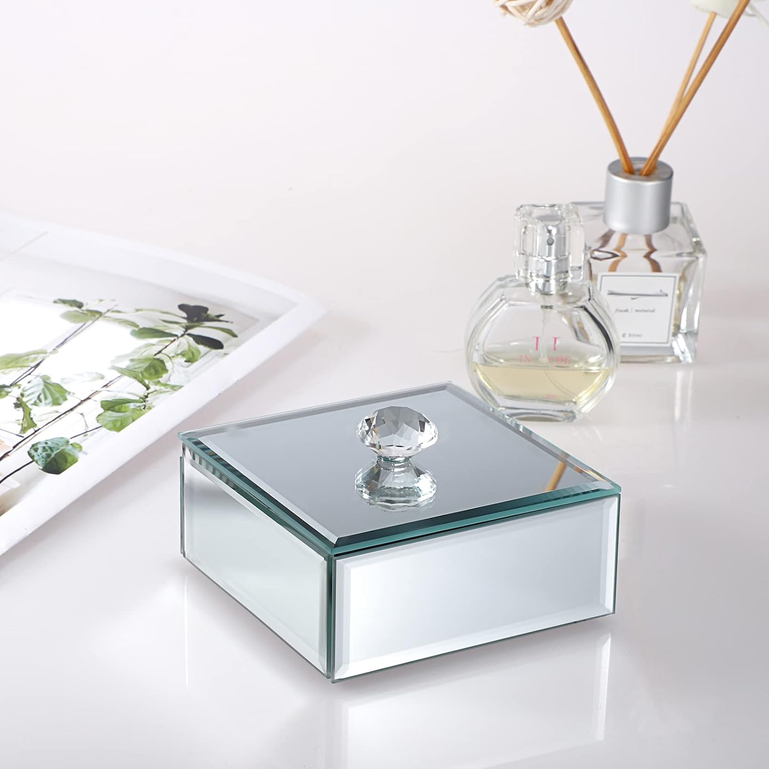 Glass Treasure Chest Elegant Storage for Your Jewelry