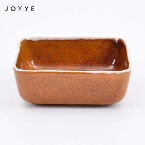 Joyye moderno reactiva esmalte de cerámica ensalada tazones de 5,7 'tazón cuadrado brillante glaseado para <span class=keywords><strong>restaurante</strong></span> - Product Image 1