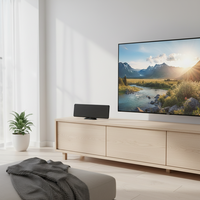 ANTOP Antenne HDTV intérieure à panneau mince à gain élevé, plage de fréquences UHF/VHF, gain de 28 dB, en plastique, montable sur table/mur, longue portée