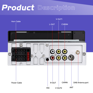 Reproductor MP5 para Auto Podofo de 6.9 Pulgadas, Autoradio IPS con Carplay Inalámbrico y Android Auto, DAB, SWC, DVR, Tipo C, USB, ODM - Product Image 4