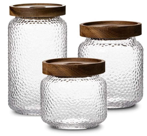 Pot en verre transparent pour maçon de cuisine 300ml, avec joint en <span class=keywords><strong>caoutchouc</strong></span> de liège - Product Image 1