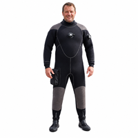 Combinaison de plongée légère et imperméable en néoprène 5 mm pour eaux froides, avec fermeture éclair dorsale, logo personnalisable sur le devant et protections de genoux – ODM/OEM